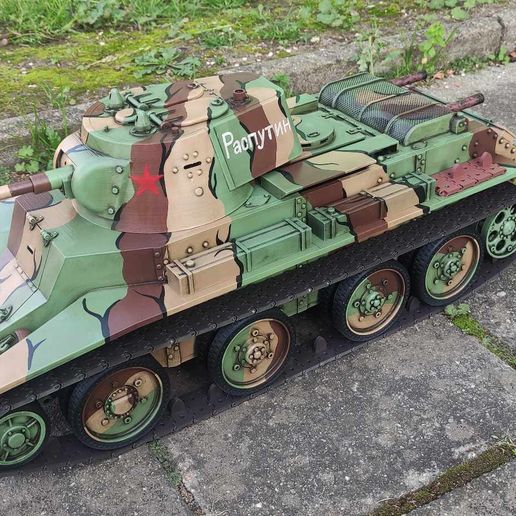 1/10 BT-7 tank RC model