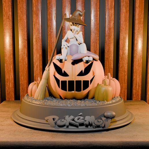 Mewtwo Witchy Halloween Pokewitchy