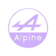 Alpine_Logo_Blue.STL ALPINE RENAULT LOGO big size