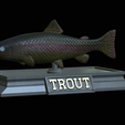 Trout-money.png fish sculpture of a trout with storage space for 3d printing