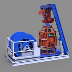 Diver-Bell-2.jpg STL file Handling system for diving bell type A 1:75 for ship model・3D print object to download