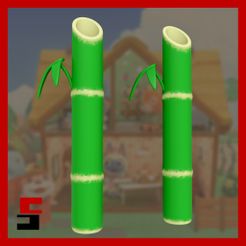1.jpg STL file Animal Crossing Bamboo Wand Replica Prop・Design to download and 3D print