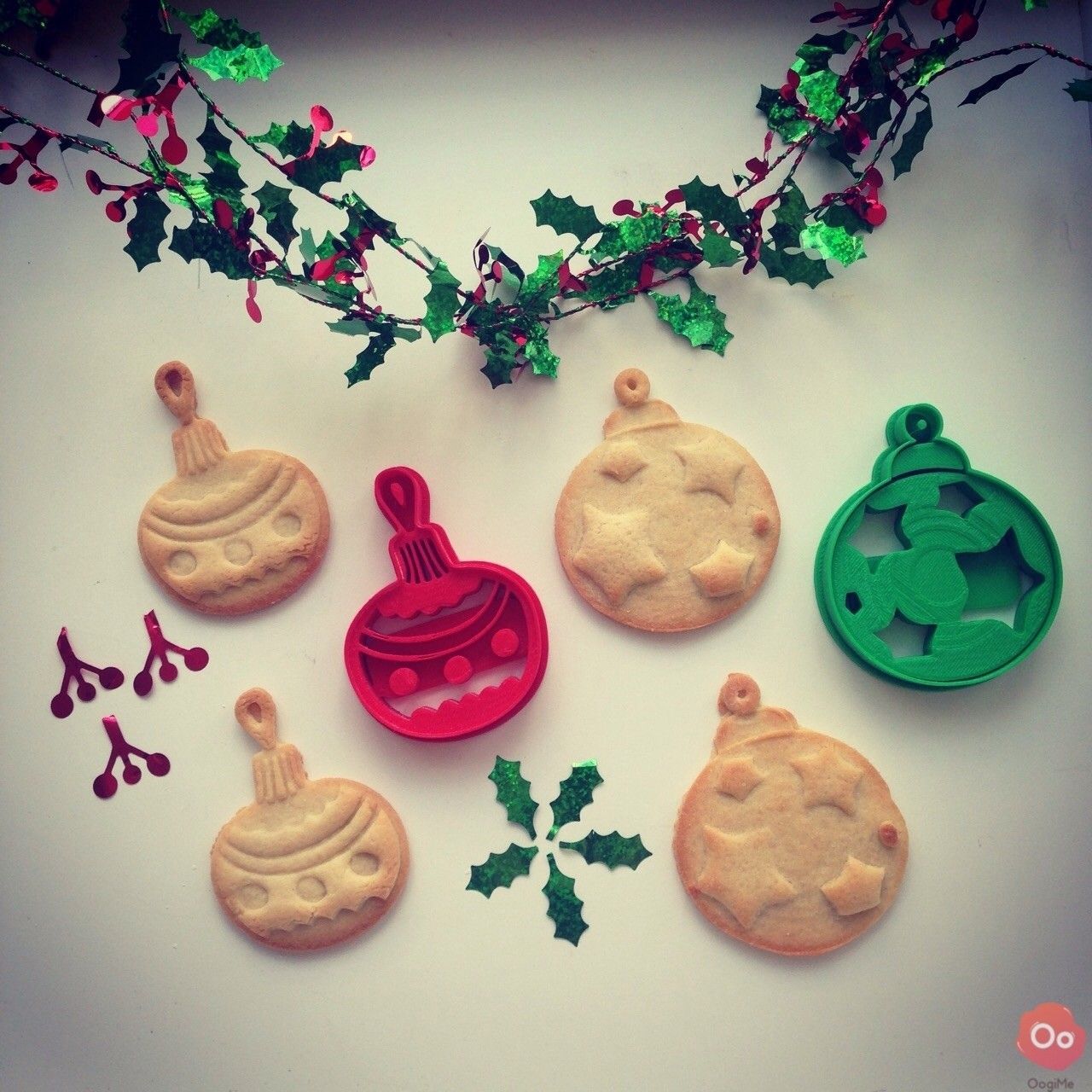 Christmas_Ball_ornament__Cookie_Cutter_3.jpg Descargar archivo STL gratis Cortador de la galleta del ornamento de la Navida・Modelo para la impresora 3D, OogiMe