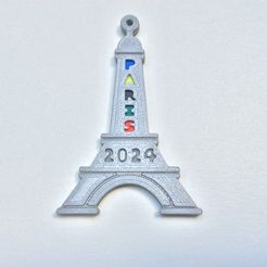 IMG_3110.jpg Free STL file PARIS 2024 OLYMPIC GAMES KEY RING・Template to download and 3D print, PLP