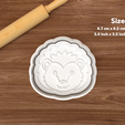 single-hedgehog-face.png Hedgehog Cookie Cutter Set