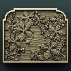 1a.jpg Free STL file Chestnut wall panel・3D printable object to download