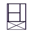 Loading Dock - Frame - Window lower frame.stl Modular Warehouse with Loading Dock – Motorized Door & Adjustable Ramp - 1:14 Scale