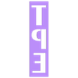 TPE.stl Filament Box Labels (interchangable)