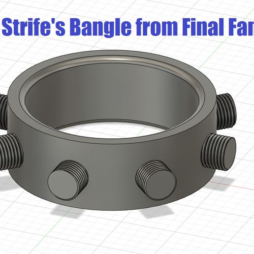 Cloud Strife's Bangle (small) 3D model