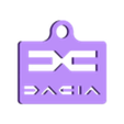 Porte clef logo dacia new v1.stl Keychain with new Dacia logo