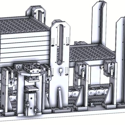 ⚙️ Industrial Tray Stacking and Handling Machine 3D CAD Model・ 3D File ...