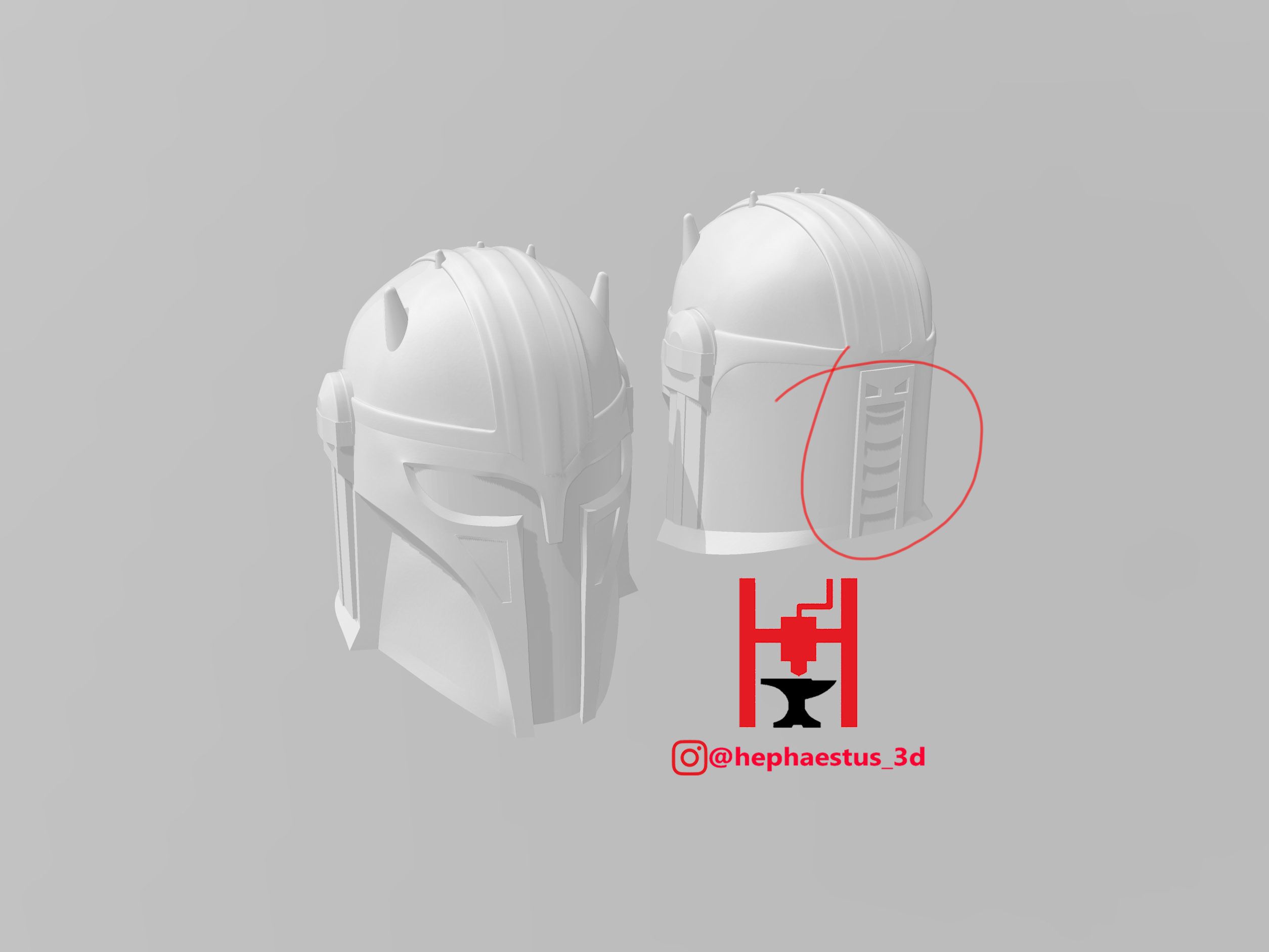 2020-06-21 (19)f.jpg STL file Star Wars Mandalorian Armorer (Blacksmith) Helmet・3D printer model to download, Hephaestus3D