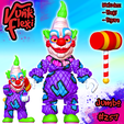 CGImages9.png Killer Klowns Jumbo MultiColor Flexi Print-In-Place + figure