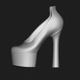 2.jpg 3 SET FASHIONABLE PENDANT WOMENS SHOES HALF-BOOTS 3D MODEL COLLECTION