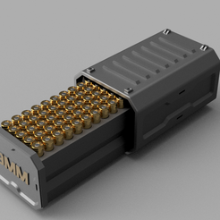 9-4.png 3D-Datei 9mm - Print It Yourself Munition Box- 100 Runde- STL・Modell zum Herunterladen und 3D-Drucken