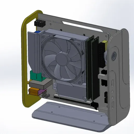 💻 Simple and compact minitx PC case・Free STL File for 3D printing・Cults