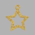 6.png Hollow christmas star X76