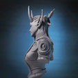 Side2Busto.png STL file Mouna Bust + Base・3D printing template to download