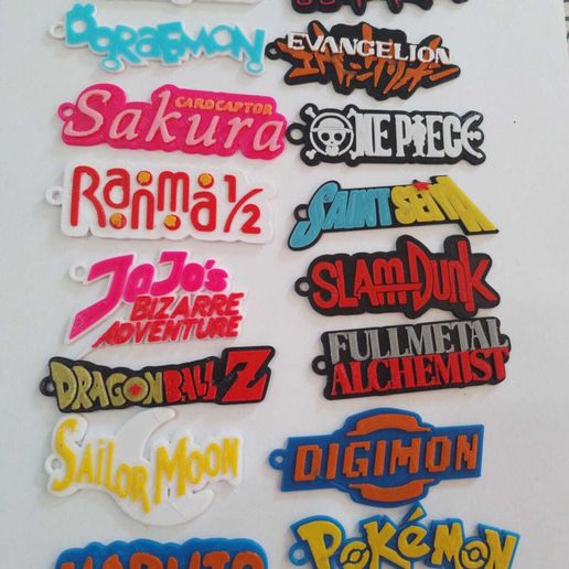 Keychains Pack 50 Animes