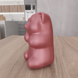 untitled1.png 3D Gummy Bear Figure Decor with 3D Stl File & Gummy Bear Art, Valentine Gift, 3D Printed Decor, Bear Sculpture, Valentine Decor, Bear Gift