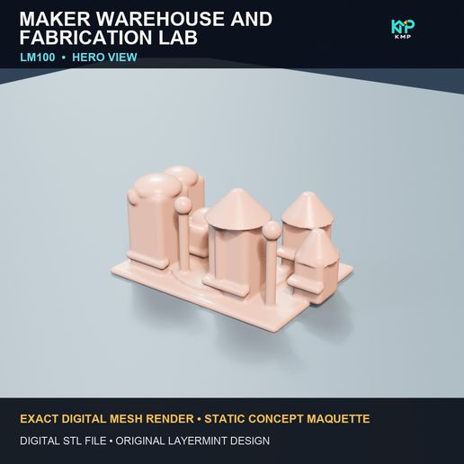 STATIC DECORATIVE STL — Maker warehouse and fabrication lab