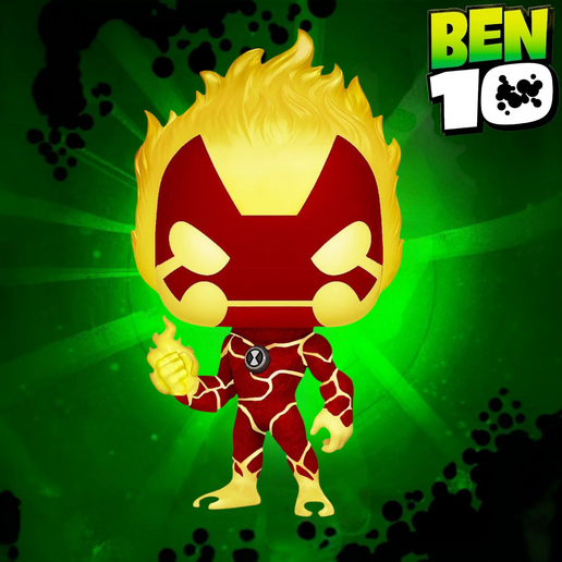 Ben 10 Heatblast Funko Pop – Alien Flame Hero - 3D model önizlemesi