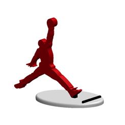 m1.png STL file Michael Jordan Cell Phone Holder・Design to download and 3D print, 3DDesignerjuanpa
