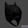 catwoman_helmet_3d_print_model-09.jpg Catwoman Helmet Cosplay - Catwoman Cowl DC Comics