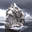 untitled.775.png OBJ file Zeus head sculpture・3D printer design to download