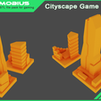 citric Cityscape Game Tokens Scifi Structures Vol 1