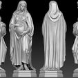 400.1.jpg Mary statue 3D print model