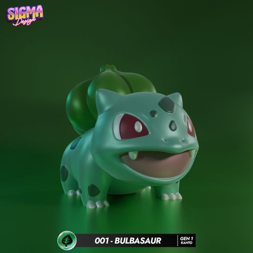 🐉 001 bulbasaur・ 3D File for 3D printing・Cults