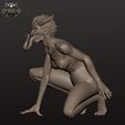7.jpg Predator Alien Huntress - Bio-Organic Killer Woman STL | Obsidian 3D