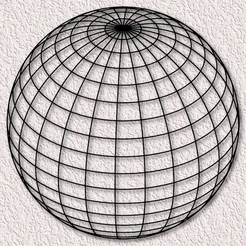 project_20230802_1533168-01.png Archivo STL Ilusión óptica esfera arte de la pared globo redondo ilusión decoración de la pared 3d・Objeto de impresión 3D para descargar