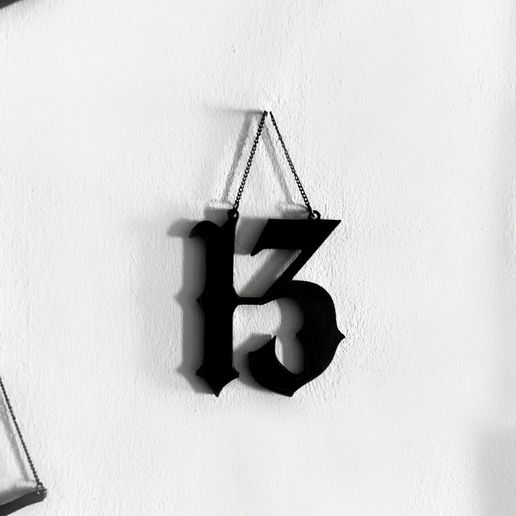 Lucky 13 Hanging Ornament