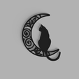 GATO-LUNA-v1.png Minimalist Geometric Cat With Moon Painting