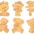 2020-04-25-6.png Laser Cut Vector Pack - 45 Children's Bears Figures