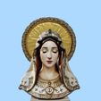 m1.jpg Blessed Mother Mary - Ornate Religious Bust
