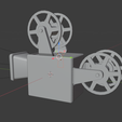 1.png 3D film viewer with gears and a lever to display an image from a camera film.