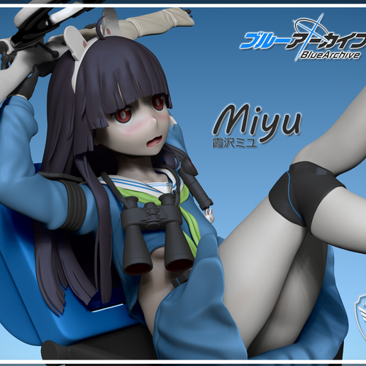 💬 Miyu Kasumizawa - Blue Archive・ 3D File for ・Cults