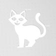 Cat6-2.jpg Cat Silhouette, Set of 9 Cats, Scared Cat, Cat Outline, Stencil