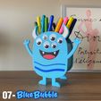 07_BlueBubble_Side.jpg Pen Holder - 07 - BlueBubble
