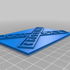 1a180c579b6115c84f3b01681f415974.png Free 3D file Railway Xing Crossbuck (G Scale)・Template to download and 3D print