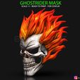 001.jpg Ghost Rider mask -Agents of SHIELD - Marvel comics 3D print model