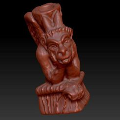 gargouille.jpg STL file Gargoyle・Template to download and 3D print