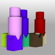 render002.png Free STL file Paint Rack For Plaid FolkArt and Apple Barrel Paint・3D printing design to download