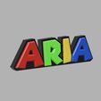 Image-24-05-2023-at-22.11.jpg ARIA - 3D Super Mario Themed Custom Name Plate / Sign