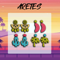 elige-entre-tomar-tu-foto.png Archivo STL Aretes cactus・Modelo para descargar y imprimir en 3D