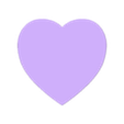 Flat Heart 0.5 mm Large.stl ❤️ Flat Hearts ❤️