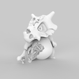 untitled.561.png Pokemon CUBONE daniel arsham style sculpture - with crystals and minerals